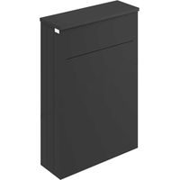 Bayswater Matt Black WC Toilet Unit 550mm Wide