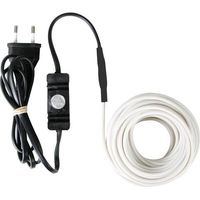 Perel – Câble chauffant antigel 12 m 120 W – Protection IP68 – Thermostat intégré – Pour tuyaux, réservoirs, gouttières, arbres et plantes