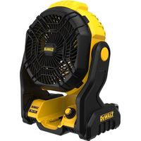 Dewalt – Ventilateur sur pied sans fil 18V – Puissant et silencieux – Réglage de l'angle à 180° – Vitesse réglable – Idéal pour chantiers humides