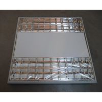 Plafonnier fluo 4x14W apparent blanc 605x605mm parabolique RPV tubes fluo T5 (non incl) ballast élec 230V IP20 Avesto TRILUX