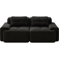 Canapé Modulaire Boneless Comfort Corduroy Noir 204x104x69 cm ZIPSOFA Canapé