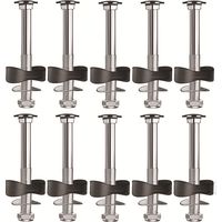 Lot de 10 Accessoires pour Trampoline pour Piquets de Trampolines Entretoises de Trampoline vis pour Fixation du Trampoline Convient pour grand Trampoline et petit Trampoline