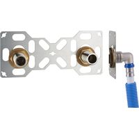 Noyon & Thiebault – Platine double multicouche à sertir 15cm D16mm – Raccords réglables en profondeur – Installation rapide sur cloison creuse – Acier galvanisé et laiton