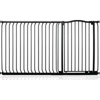 Safetots Barrière De Sécurité Supérieure Extra Haute Avec Design Courbé, 171cm - 180cm, Extra Haute De 100cm, Noir Mat
