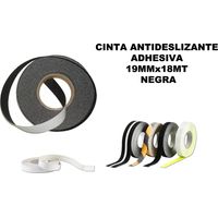 Nastro adesivo antiscivolo nero 19mm x 18m 220/86