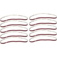 Lot 10 ceintures ponçage oxyde aluminium – 533x9mm – 600 – courroie abrasive