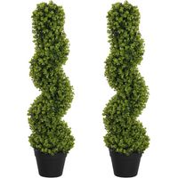 Plante artificielle de décoration, Duas Arbres artificiels de eucalipto em espiral, avec 90 cm de hauteur, adequadas para casas, bureau, couloir e jardin., décoration intérieure...
