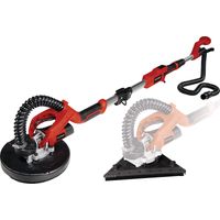 Einhell Ponceuse plâtre TE-DW 225 X (750 W, manche télescopique 165 cm maximum, spéciale mur et plafond) Livré en coffret avec disques et triangles