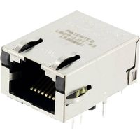 BEL Stewart Connectors Trasmettitore MagJack Gigabit Ethernet 8 con LED ULP L829-1J1T-43 Presa orizzontale Gigabit Ethe