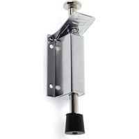 Butée de porte invisible pour meubles à visser avec finition inox brillant. Dimensions: 45x40x145 mm - talla