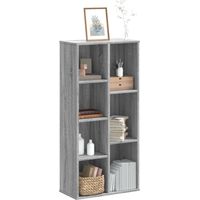 vidaXL Bookcase Grey Sonoma 50x25x105 cm Engineered Wood