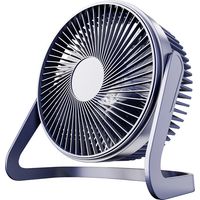Small USB Desk Fan Mini Electric Desktop Fan Quiet Blue