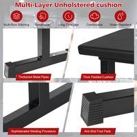 Banc de poids plat Tabouret avec haltères Maison Développé de musculation Design confortable