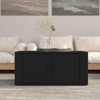Coffee Table Black 80x50x36 cm Engineered Wood vidaXL
