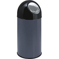 Cubo de basura con trampilla acero capacidad 40 l