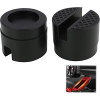 RHG 2 Rubber Block Buffer Hydraulic Car Jack Cushion Car Jack Solid, Protection de Carrosserie Voiture, Bottom of The Body Coussin de Levage Solide, Diamètre 48 mm, Noir