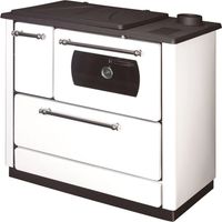 Cuisinière Bois avec Four Chauffage seul Dana Sannover 9 kW Blanc