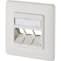 PRISE RÉSEAU ENCASTRÉ METZ CONNECT 130B20D31002KE 130B20D31002KE NON ÉQUIPÉ 3 PORTS BLANC PUR (RAL 9010) 1 PC(S)