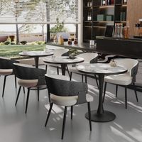 2pcs Kitchen Dining Chair Crocodile Texture Upholstered Faux Leather Cushion Seat, Black