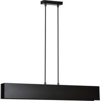 Lampada a Sospensione Gentor, Acciaio verniciato a polvere, Nero, 72x100x6 cm