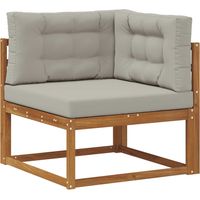 vidaXL Outdoor Corner sofa Natural