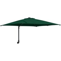 Parasol de jardin déporté inclinable moderne extérieur 248,5 x 247,5 x 160 cm en polyester vert