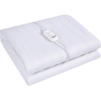 Termozeta TZR41 Termocoperta Singola 60 W Poliestere 2 Livelli Temperatura Cavo Rimovibile 150x80 cm colore Bianco