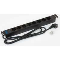 Multipresa elettrica 19, 8x presa Shucko, 1U, nero (Triton RAB-PD-X02-A1)