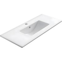 Encimera de porcelana blanca de 80 cm