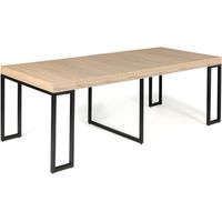 Table console extensible 8-10 personnes effet bois 235cm VELLA
