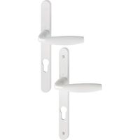 Set di porte su piastra stretta New-York 1810RH/300LMSGL/1810 HOPPE Bianco puro PZ70 - 3293347