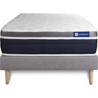 Actilatex confort matratze 80x190cm + Bettgestell mit lattenrost - Dicke : 26cm - Latex und Memory-schaum - H3