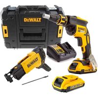 Visseuse de Plaquiste DEWALT DCF620D2K - 2 x 2,0 Ah - DCB112 - TSTAK II - Chargeur rapide pour vis