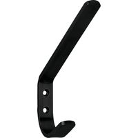 Technik-Team Huthaken Kleiderhaken Macoba Breite 25mm, Höhe 141mm - Wandhaken für Hüte, Eisen schwarz matt