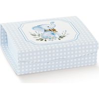 Scotton Scatola Gift Elefantino Azzurro Cartoncino 7x7x3 cm 10 pz