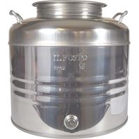 Fusto inox per olio graffato - lt.20 - Ø mm 310x332h