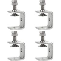 4-teiliges Set robuster C-Klemmen 0–25 mm, vielseitig einsetzbar für Holzbearbeitung, Heimwerken, Schweißen und Schreinerei.