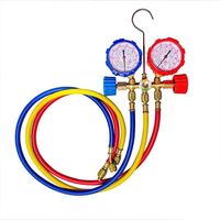 Juego manómetros de 2 vías para carga Gas R410,R404 y R32 para aire acondicionados
