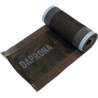 DAPRONA Firstband Alu 5m, Firstrolle, Gratband, Rollfirst, Dachabdichtung, Dachbelüftungsband - Braun, 1 Rolle - 330mm