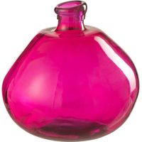 Vase Bulle en Verre "Mexican" 32cm Fuchsia