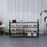 Scarpiera Herzberg a 7 strati - 112x70 cm Grigio