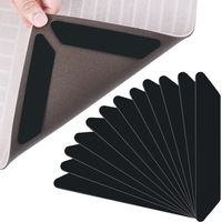 12 Grippers, Adhésifs Anti-Dérapants, Tapis, Pour Cuisine, Bureau, Salon