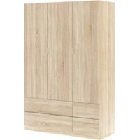 KIT ARMADIO 3 ANTE + 4 CASS 135X52X200H ROVERE
