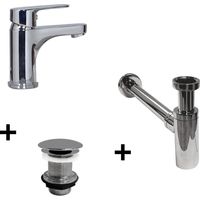TAP Wasserhahn mit niedrigem Auslauf + LIV Abfluss + SIMON Siphon