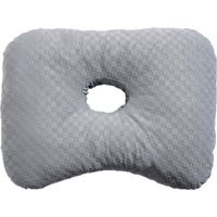 Oreiller orthopédique pour les oreilles des personnes dormant sur le côté - oreiller en forme de beignet avec protection anti-perforation - oreiller pour un sommeil profond (gris)-AquaForge