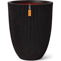 Vaso elegante basso - CAPI EUROPE - GROOVE NL - 34 x 46 cm - Nero