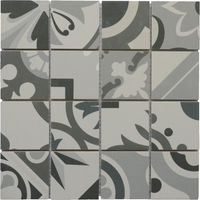 MOSAIQUE CIMENTO GREY 1 PLAQUE 30 X 30 CM CASA LINEA