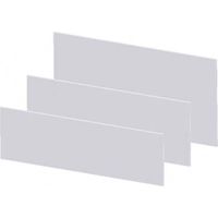 Strapubox Panel frontal plástico 215x81x2 mm juego de 3