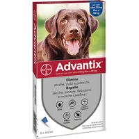 Traitement antiparasitaire Advantix pour chiens de plus de 25 kg de poids