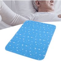 Alèse imperméable réutilisable pour lit adulte et enfant, lavable, bleu